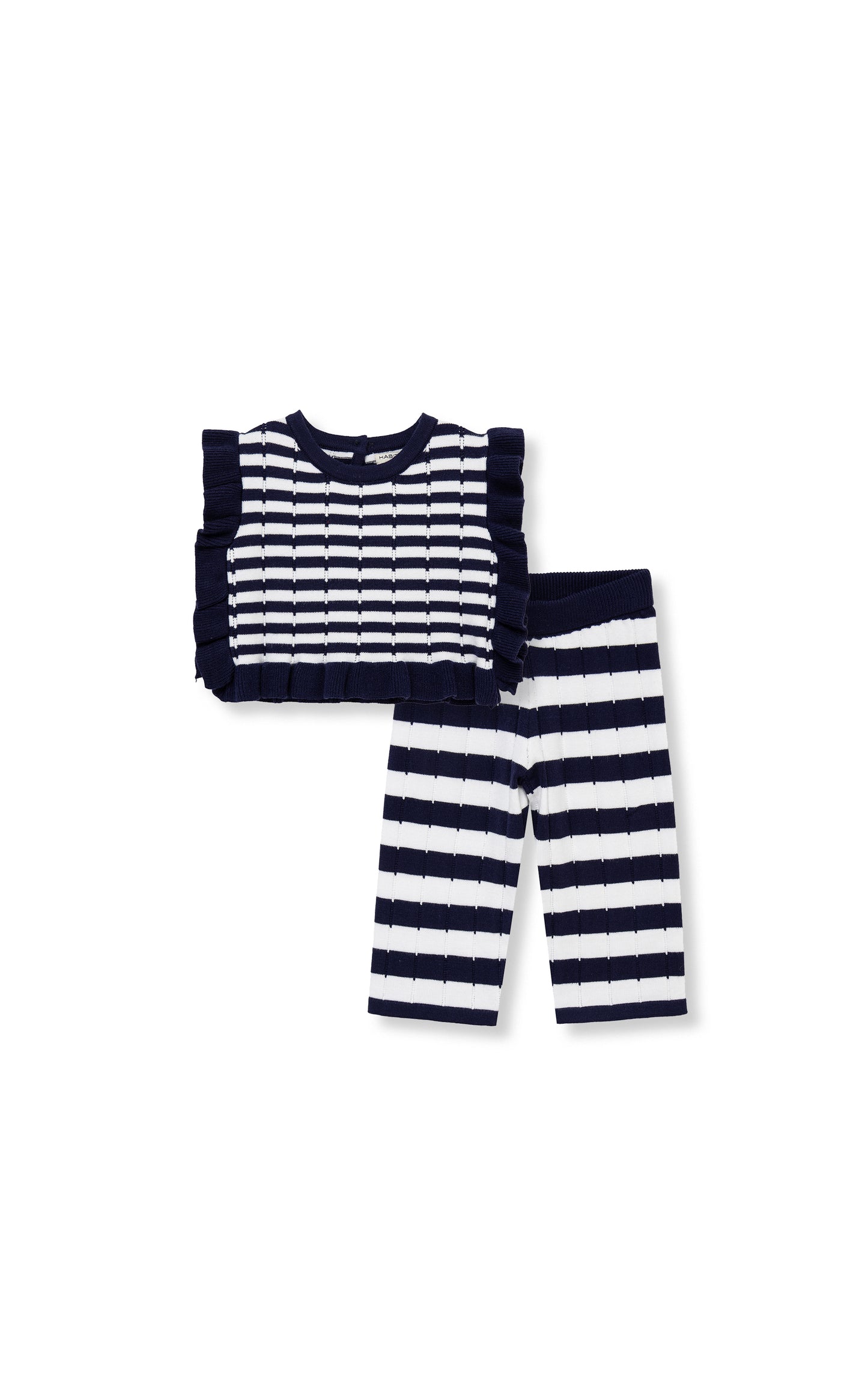 2 Piece Mixed Stripe Pant Set