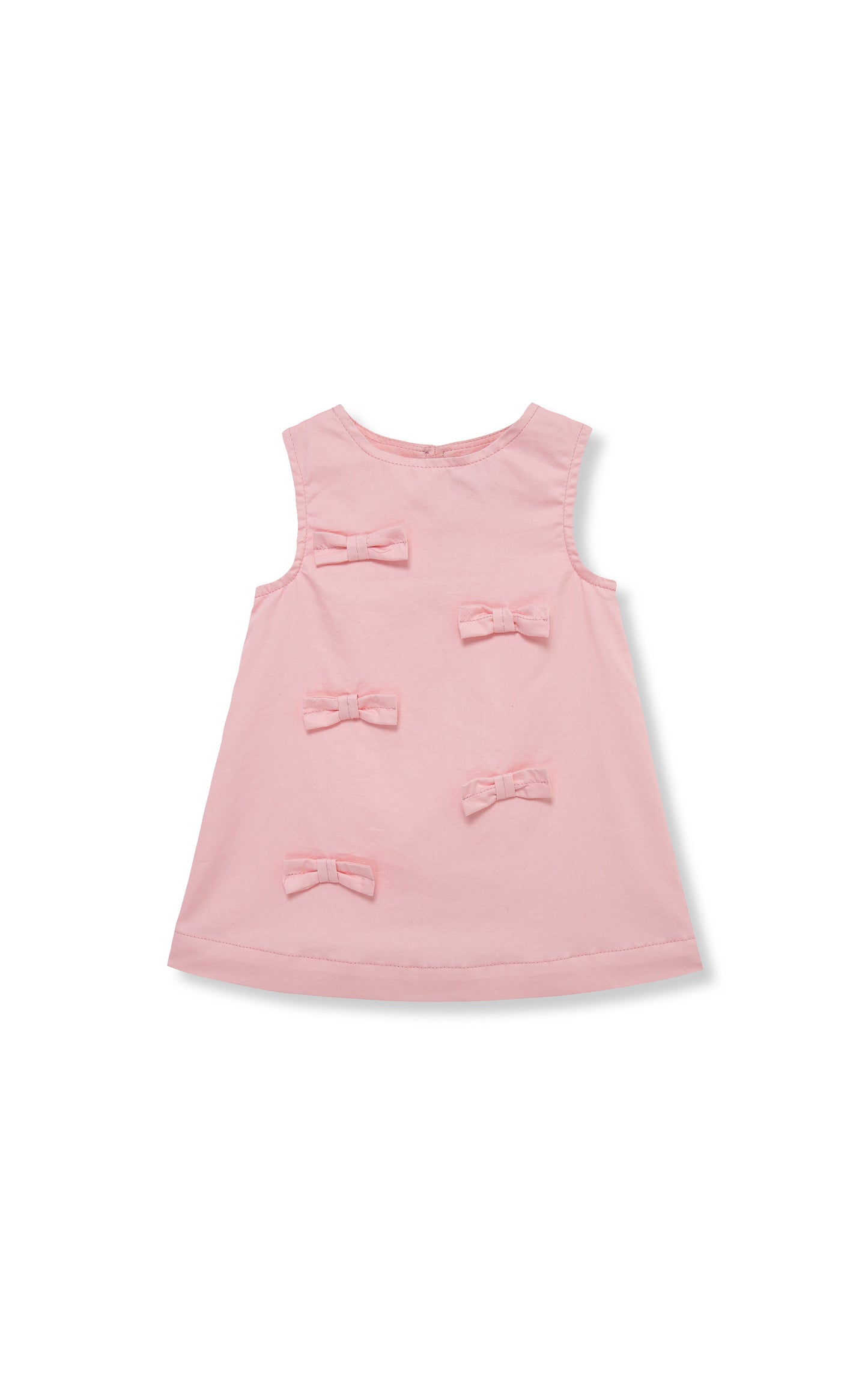 Bow Front Shift Dress - Pink