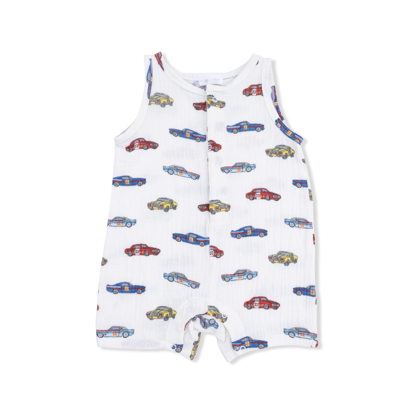 Race Cars - Sleeveless Shortie Romper