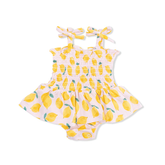 Sunny Lemons - Smocked Bubble with Skirt