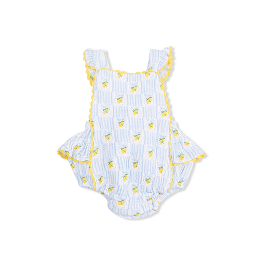 Lovely Lemons - Ric Rac Ruffle Sunsuit