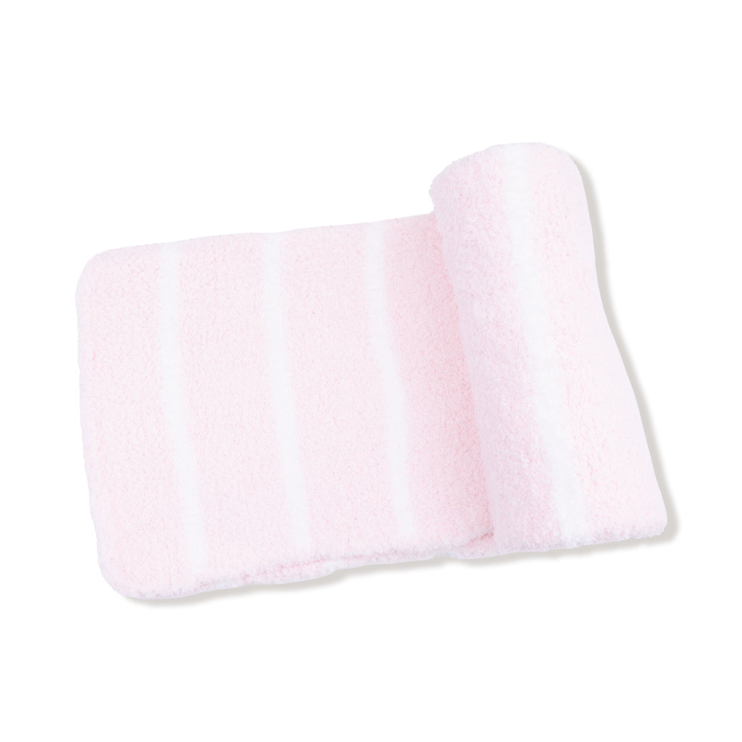 Chenille Blanket - Pink & Ivory
