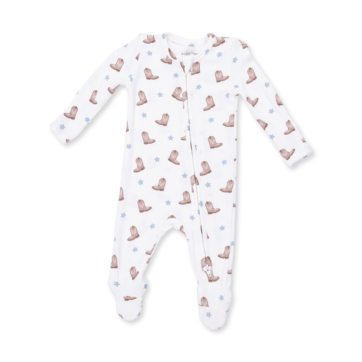 Mini Cowboy Boots - 2 Way Zipper Footie
