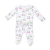 Golf Carts Pink - 2 Way Ruffle Back Zipper Footie