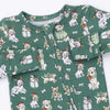 Christmas Dogs Uni - 2 Way Zipper Footie