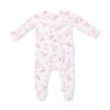 Ballet Toile - 2 Way Ruffle Back Zipper Footie