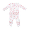 Ballet Toile - 2 Way Ruffle Back Zipper Footie