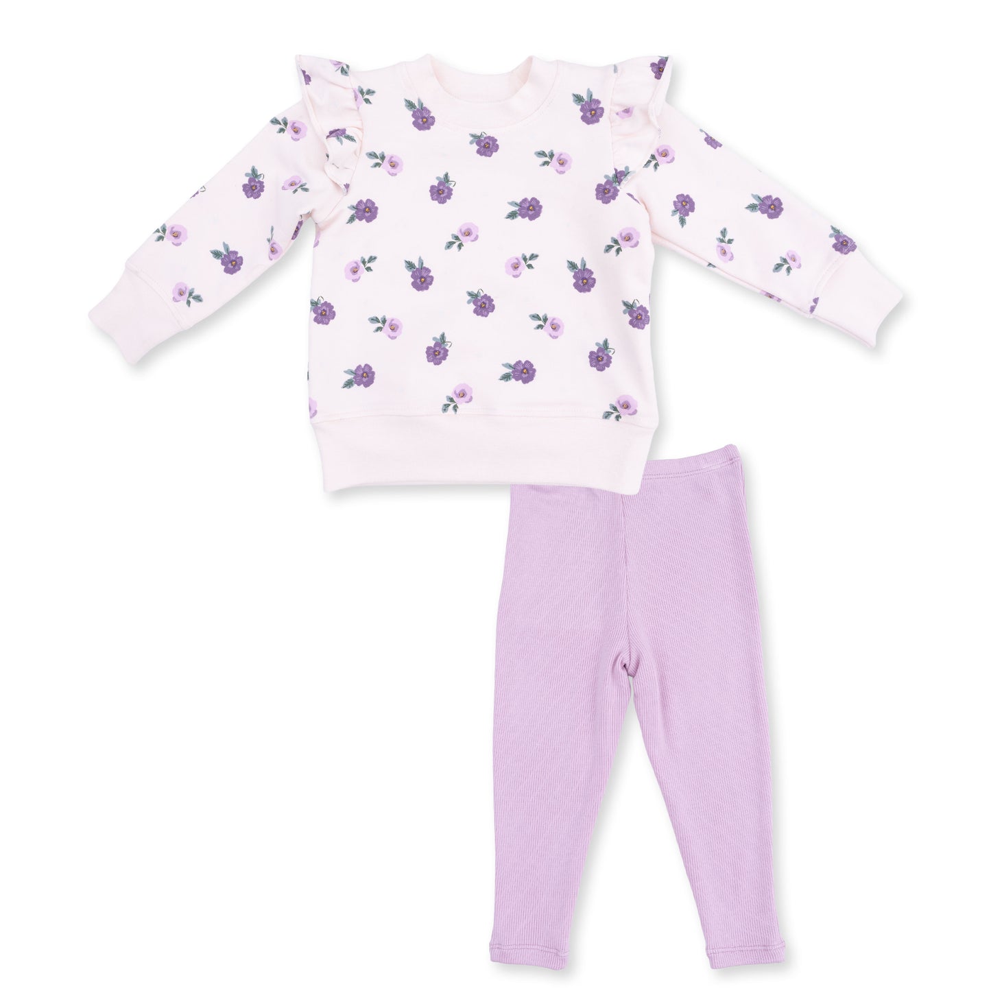Violetta Floral - Ruffle Sweatshirt and Leggings