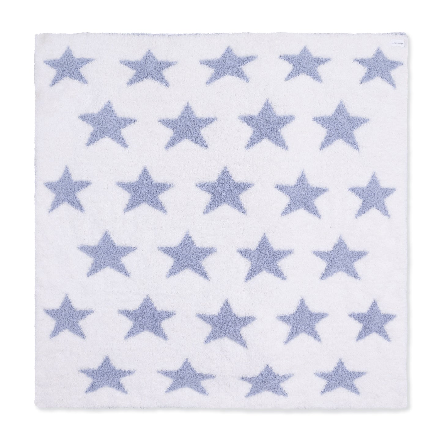 Chenille - Dusty Blue Star Blanket