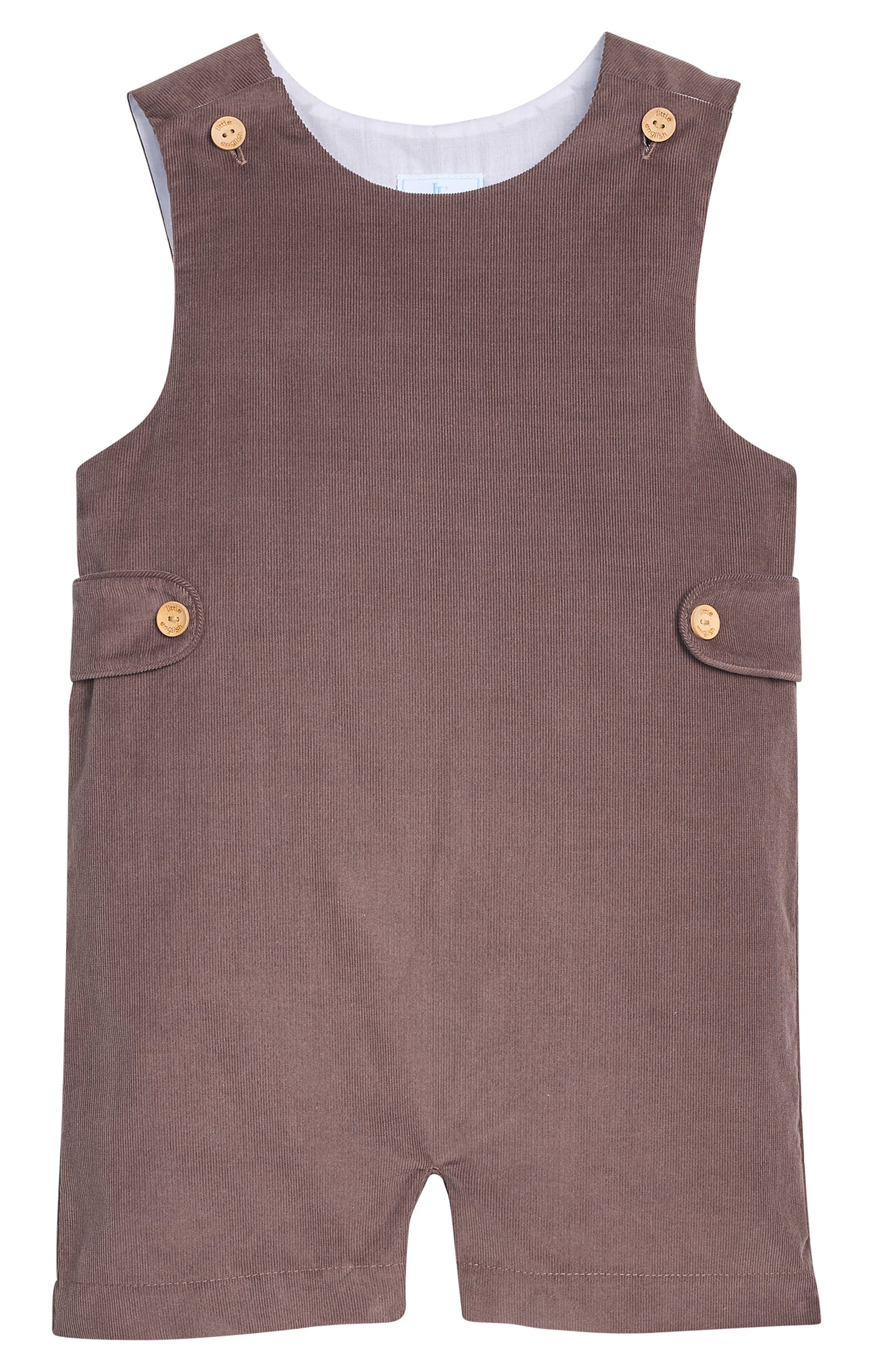 Button Tab John John - Chocolate Corduroy