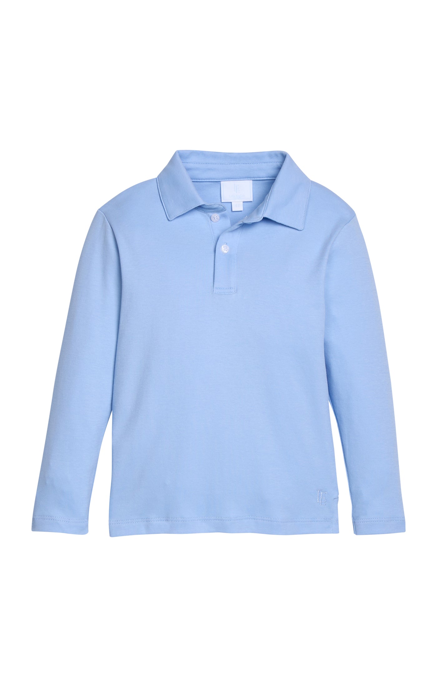 Long Sleeve Polo - Light Blue