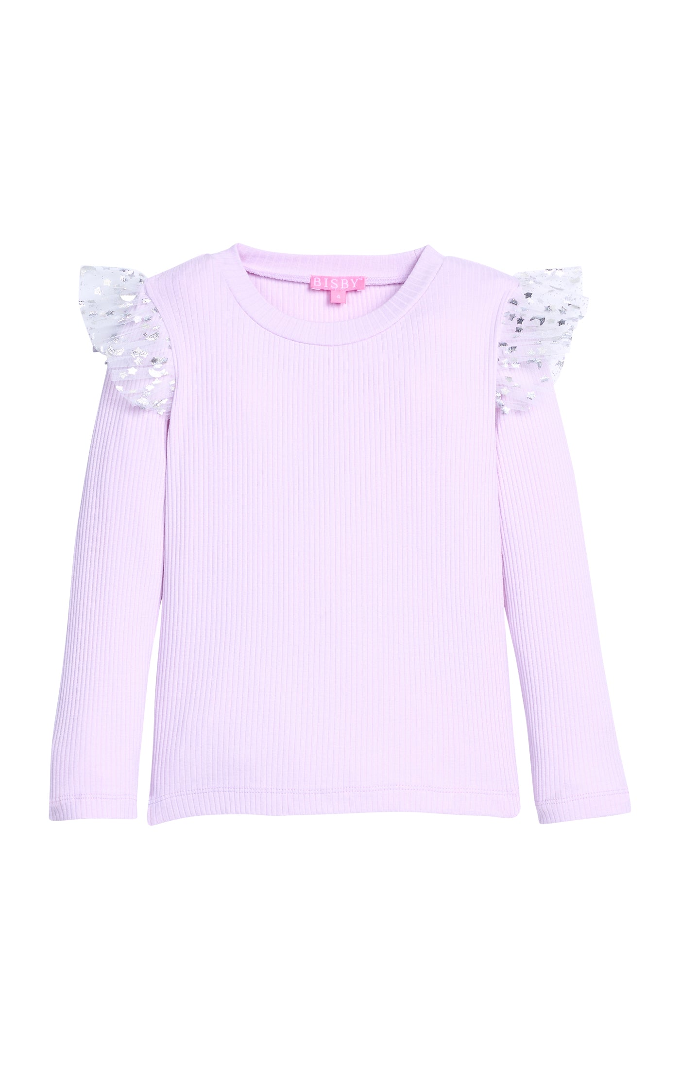 Sadie Tee - Lilac & Silver Sparkle Stars
