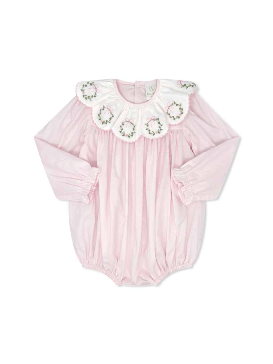 Chloe Bubble - Blessings Pink Batiste - Wreaths