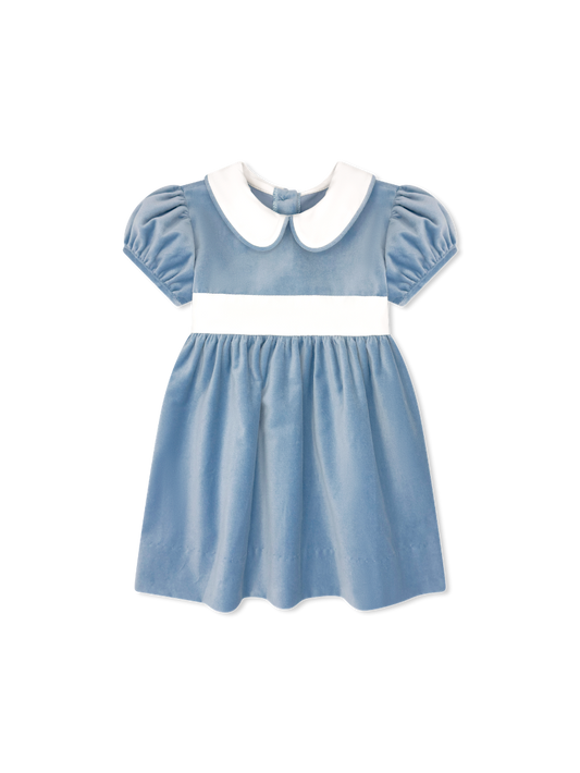Elenor Dress - Beaufort Blue Velvet