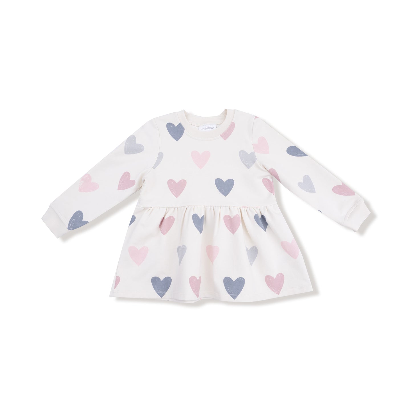 Hearts - French Terry - Drop Waist Dress