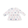Hearts - French Terry - Drop Waist Dress