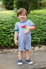 Construction Straight Bubble - Royal Blue Tiny Stripe Knit