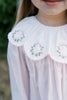 Chloe Dress - Blessings Pink Batiste - Wreath