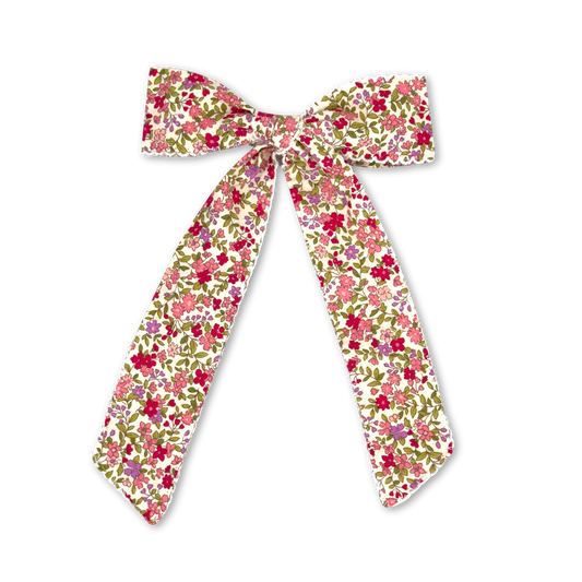 Lola Long Bow - Autumn Meadow Floral